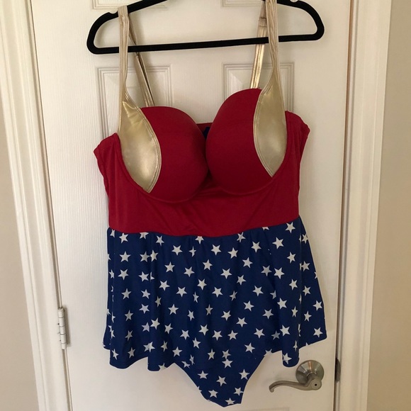 Wonder Woman One Piece Swimsuit 3X
